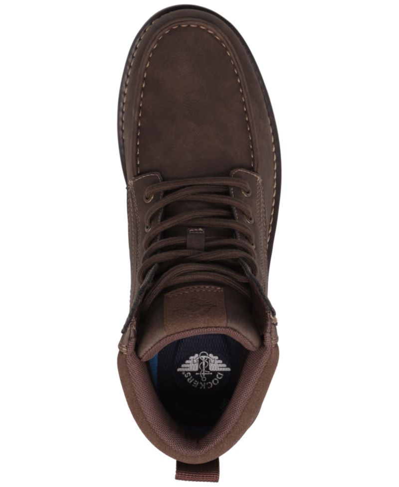 Men's Davis Rugged Casual Tumbled Moc-Toe Boots