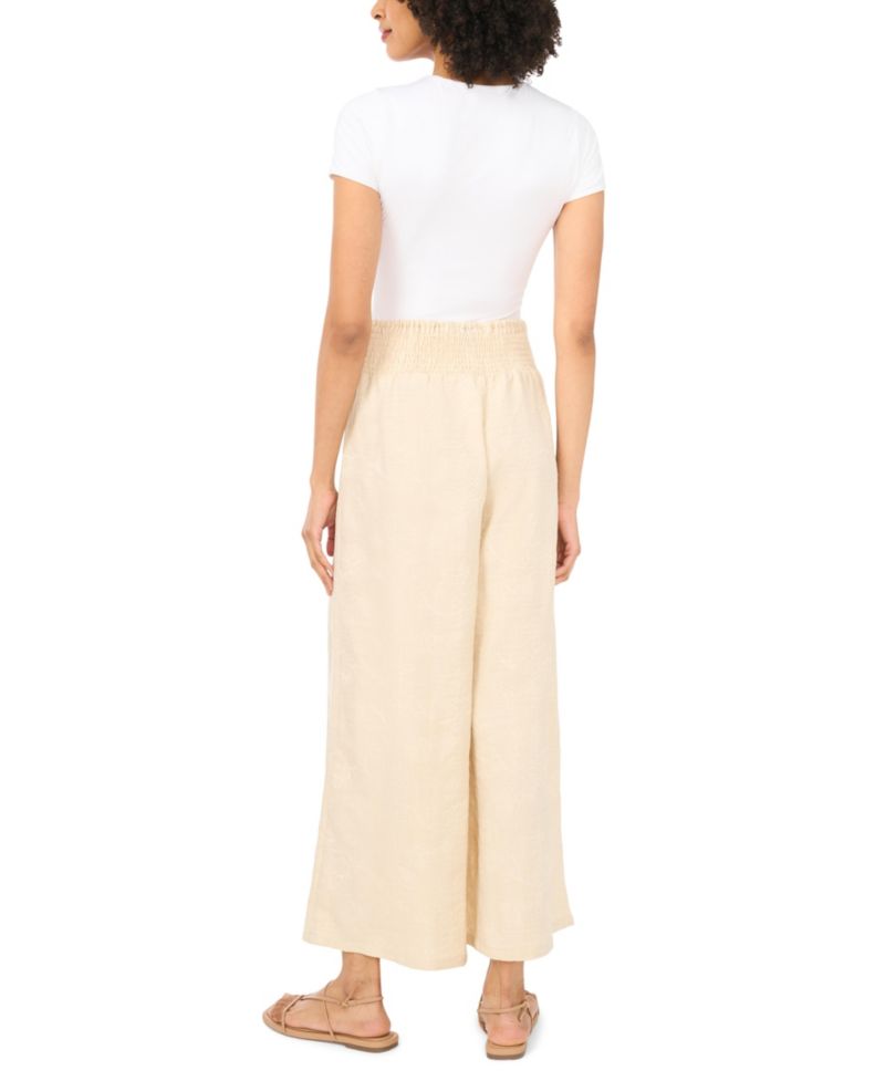 Women's Cropped Wide-Leg Pants