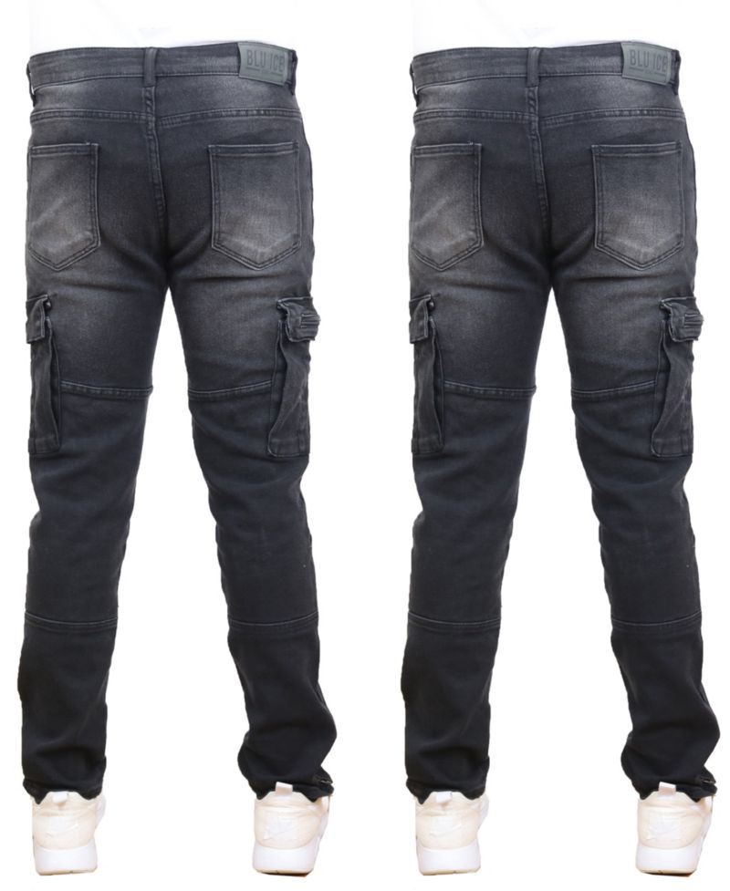 Men's 2-Pack Stretch Cargo Pocket Jeans
