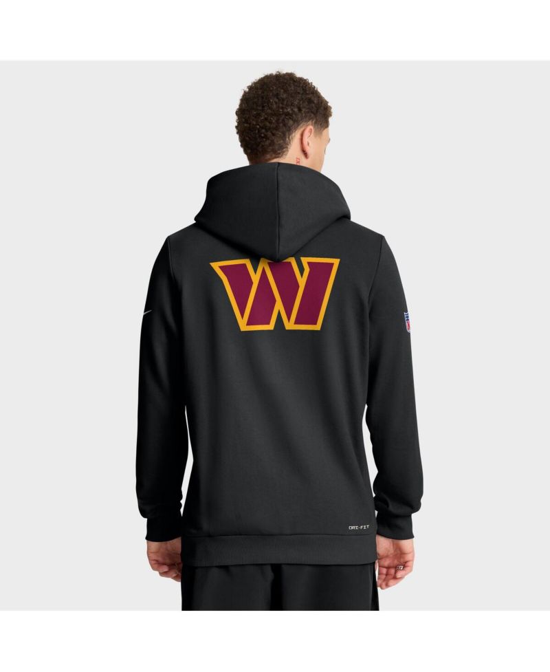 Men's Black Washington Commanders Sideline Standard Issue Utility Player Dri-FIT Full-Zip Hoodie