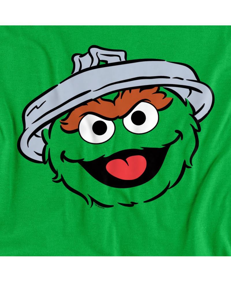 Men's Oscar The Grouch Full Face Graphic Classic-Fit T-Shirt