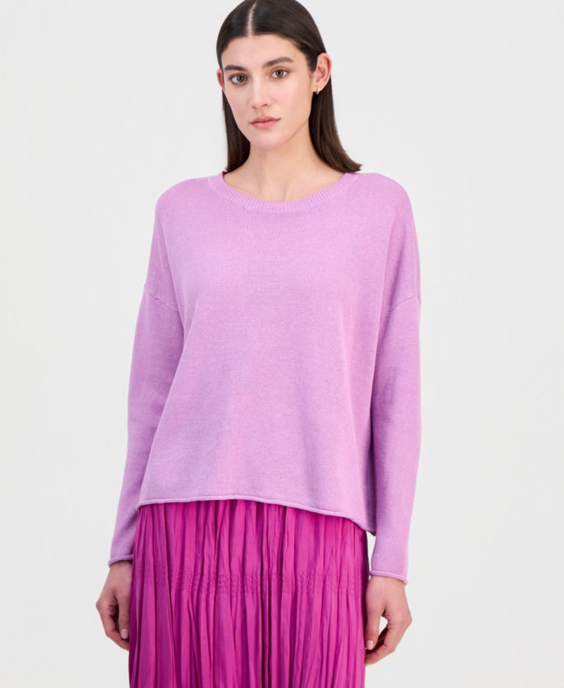 Women's Linen & Cotton Relaxed Sweater