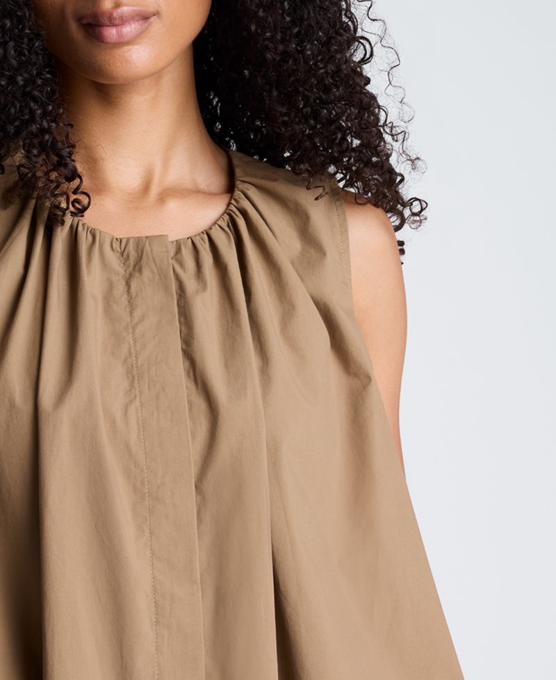 Women's High-Low Tent Poplin Top