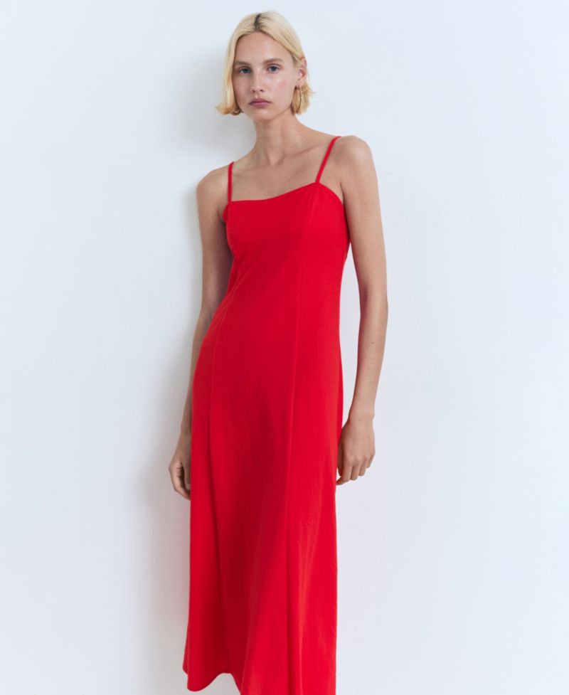 Women's Bow on the Back Midi Dress