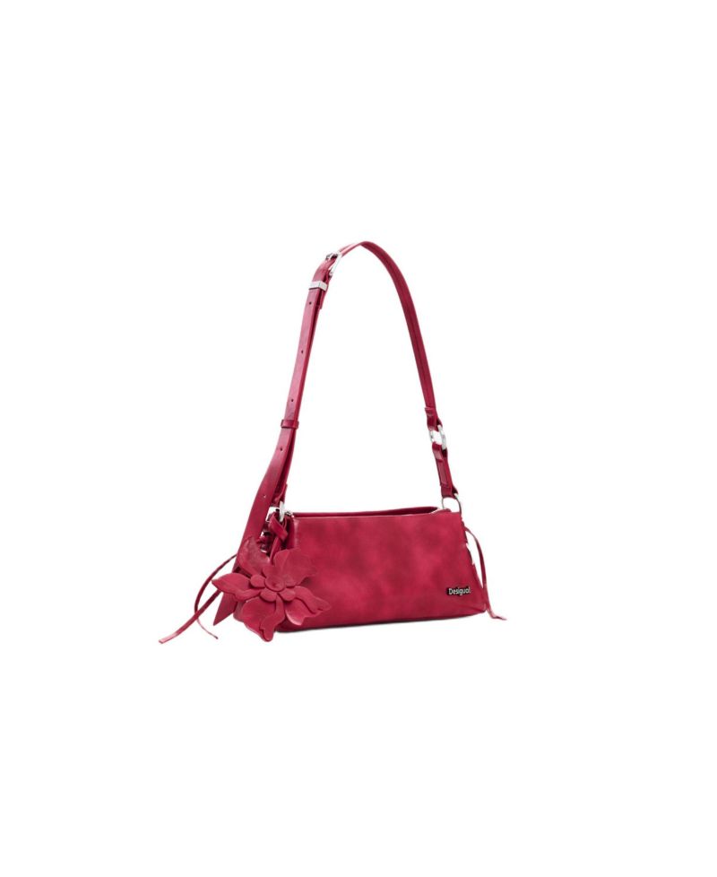 Women's Medium Faux Leather Charm Bag