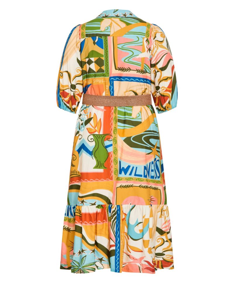 Women's Wild Soul Print Shirt Dress