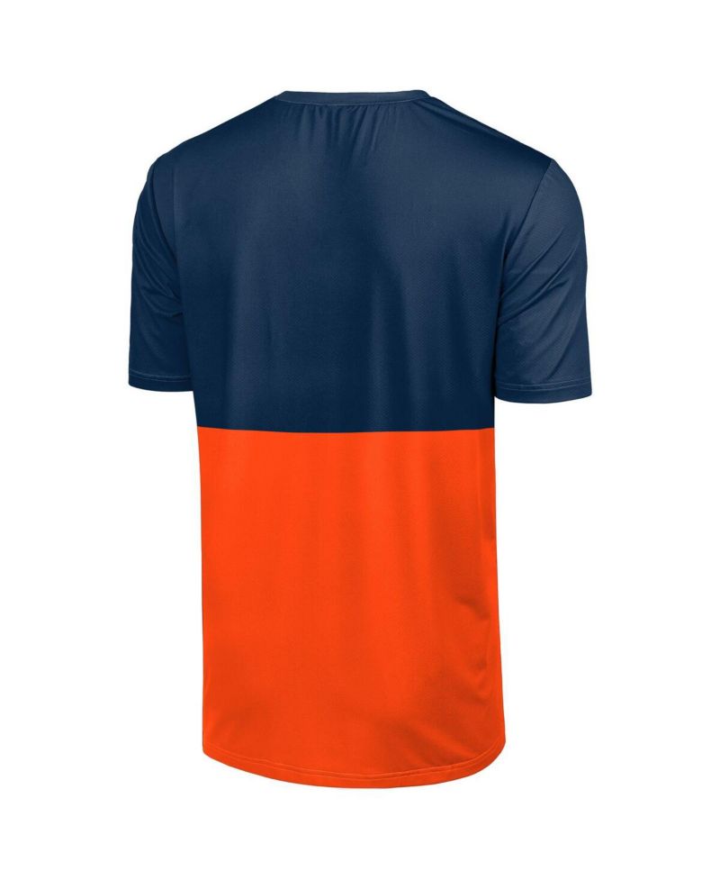 Men's Navy/Orange Detroit Tigers Big Logo Mascot T-Shirt