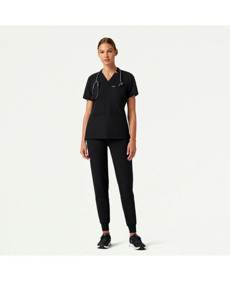 Women's Helia 3-Pocket Slim Notched V-Neck Scrub Top
