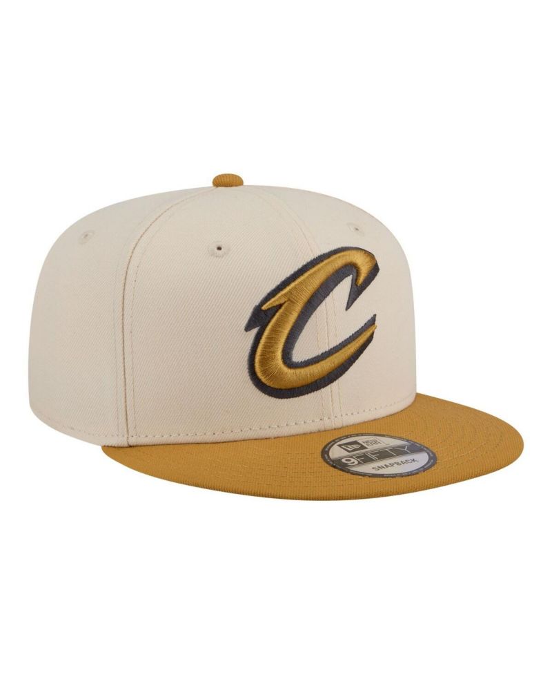 Men's Cream/Tan Cleveland Cavaliers Two-Tone Color Pack 9FIFTY Snapback Hat