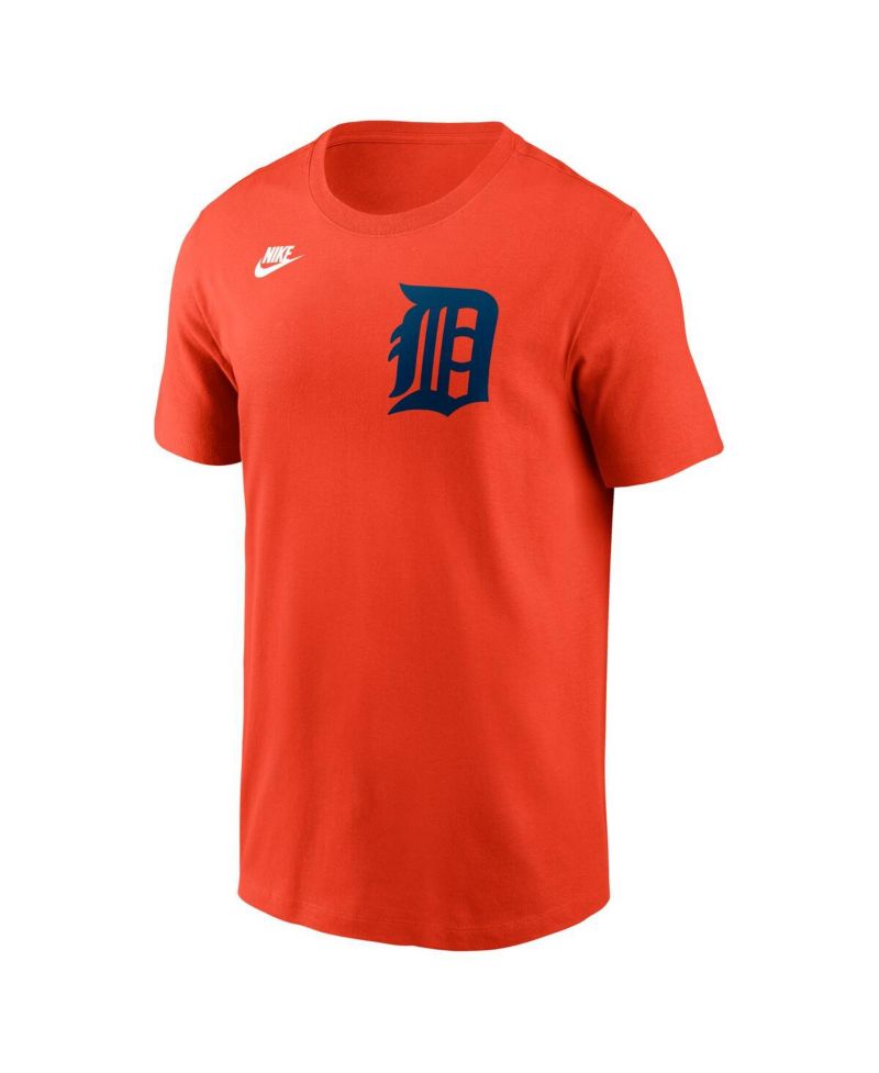Men's Orange Detroit Tigers Cooperstown Wordmark T-Shirt