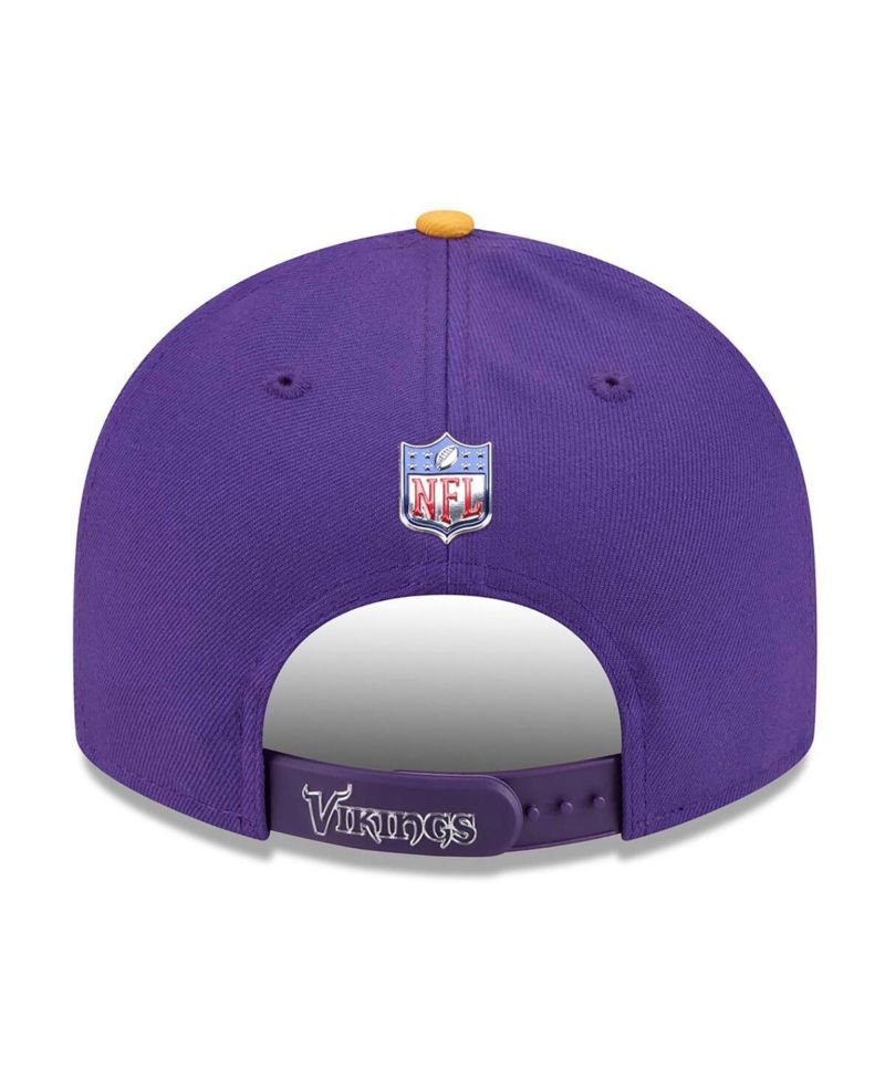 Men's Purple/Gold Minnesota Vikings 2026 NFL Draft On Stage Pre-Curved 9FIFTY Snapback Hat