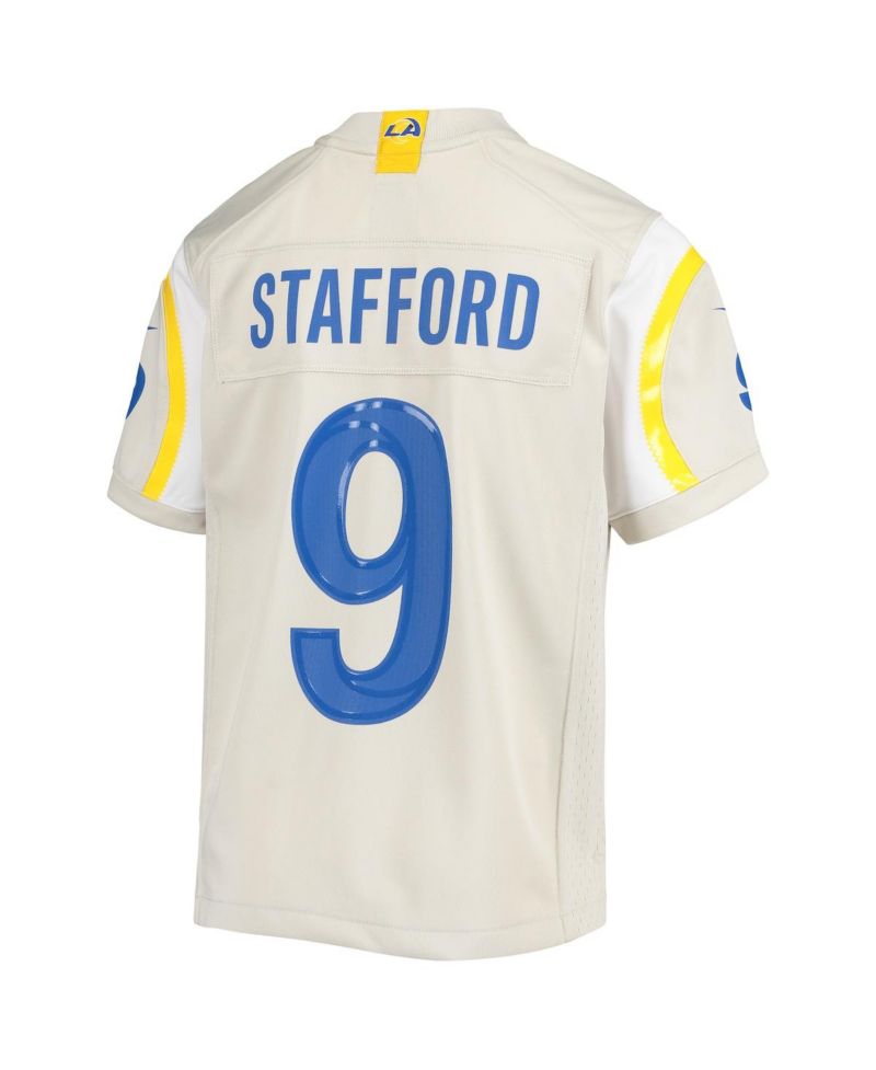 Big Boys Matthew Stafford Bone Los Angeles Rams Game Jersey