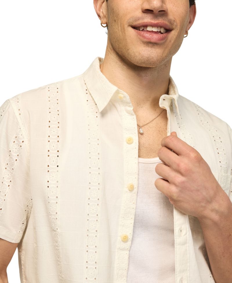 Men's Novelty Eyelet San Gabriel Short-Sleeve Shirt