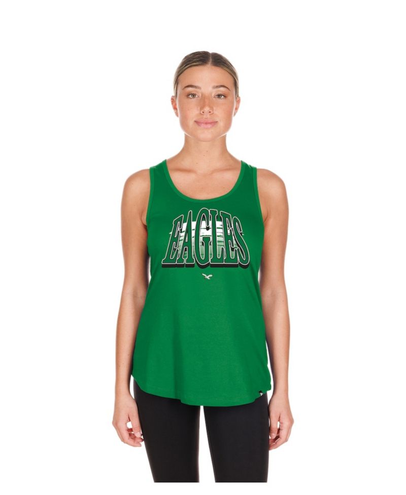 Women's Kelly Green Philadelphia Eagles Summer Tank Top
