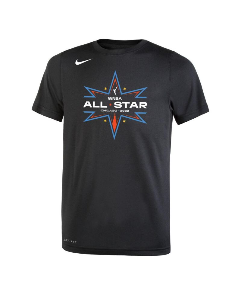 Big Boys and Girls Black 2022 WNBA All-Star Game Logo Legend Performance T-Shirt