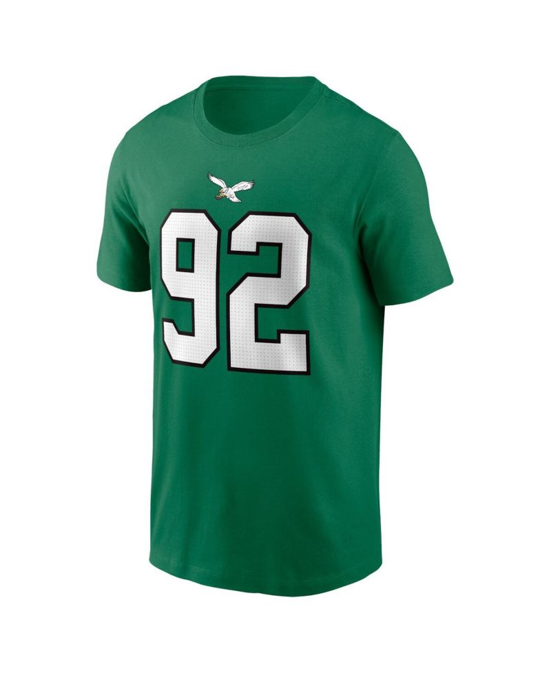 Men's Reggie White Kelly-Green Philadelphia Eagles Retired Player Name & Number T-Shirt