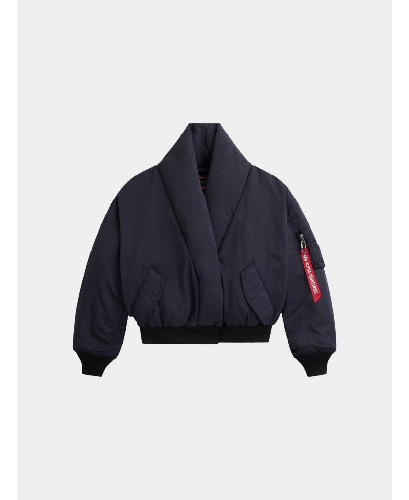 Women's Shawl Collar Flight Jacket W