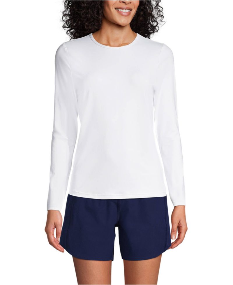 Women's SunShade UPF 50 Long Sleeve Rash Guard Swim Tee