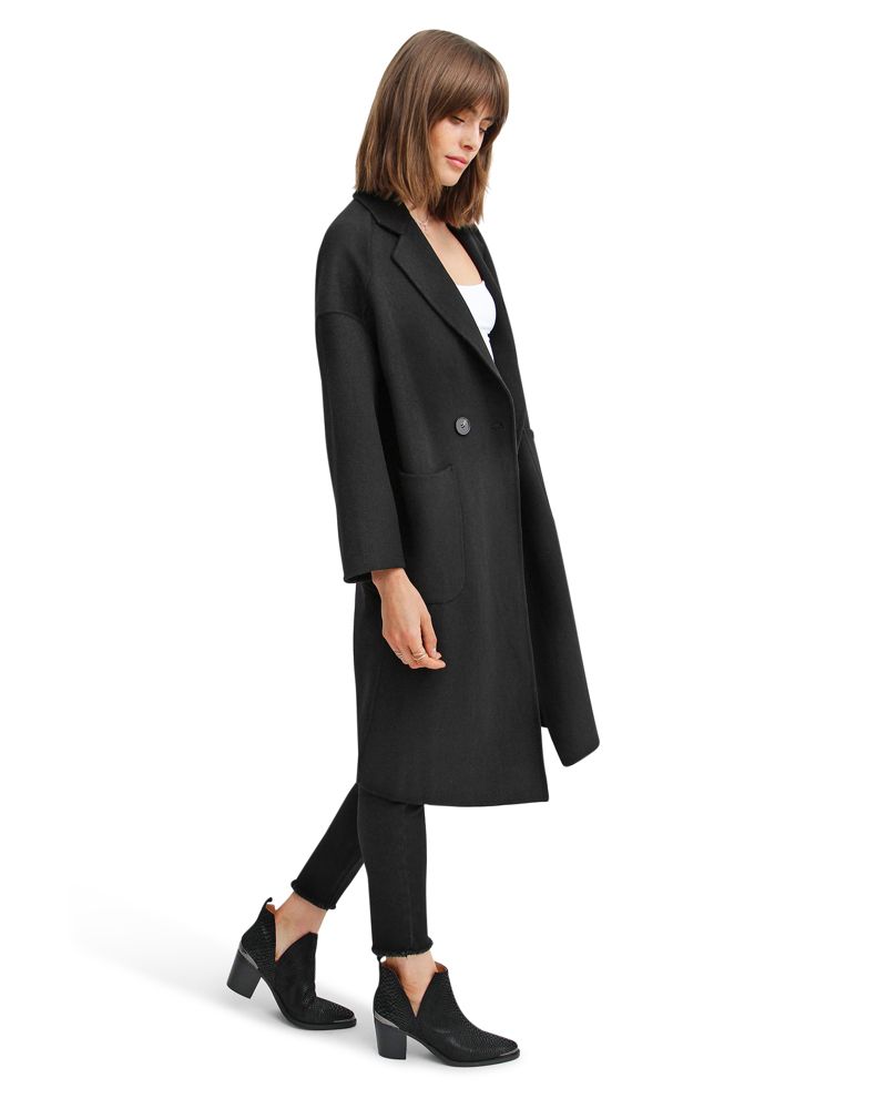 Women's Publisher Double Breasted Wool Blend Coat