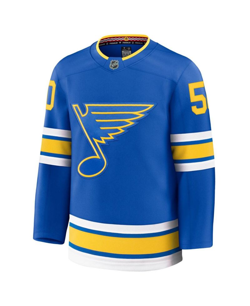 Men's Binnington Blue St. Louis Blues Home Premium Player Jersey