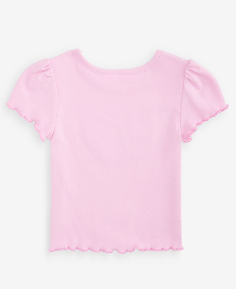 Toddler Girls' 12M-5T Butterfly Elevated Ribbed T-Shirt