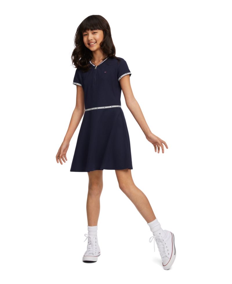 Little Girls Quarter Zip Dress