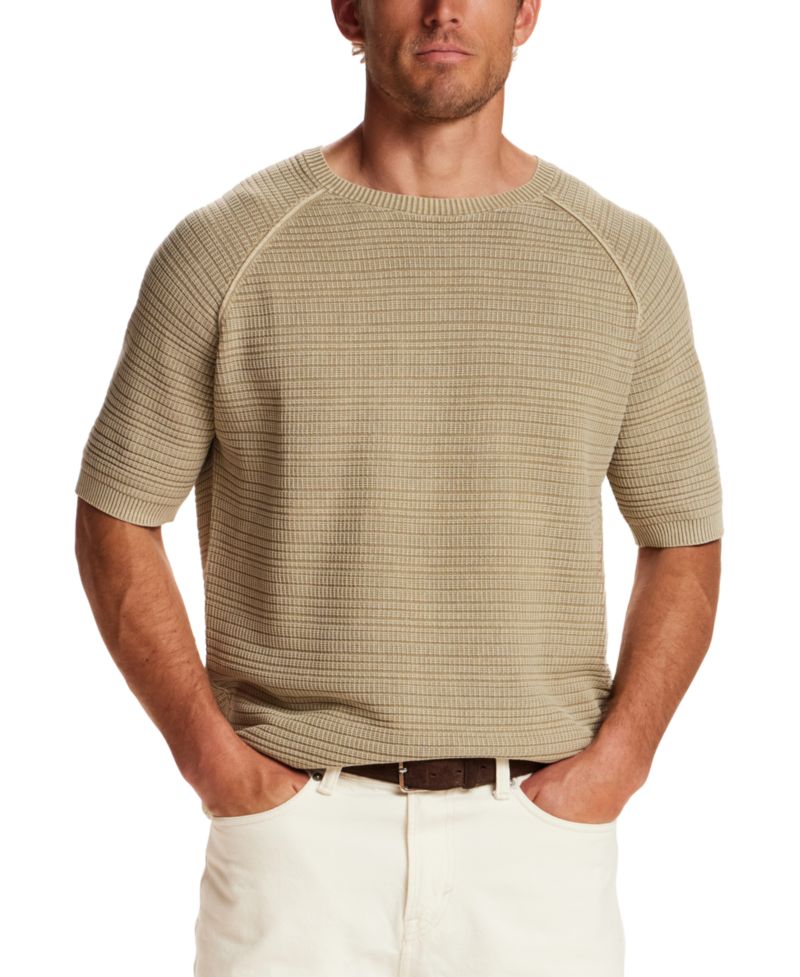 Mens' Vertical Dash Crewneck Sweater