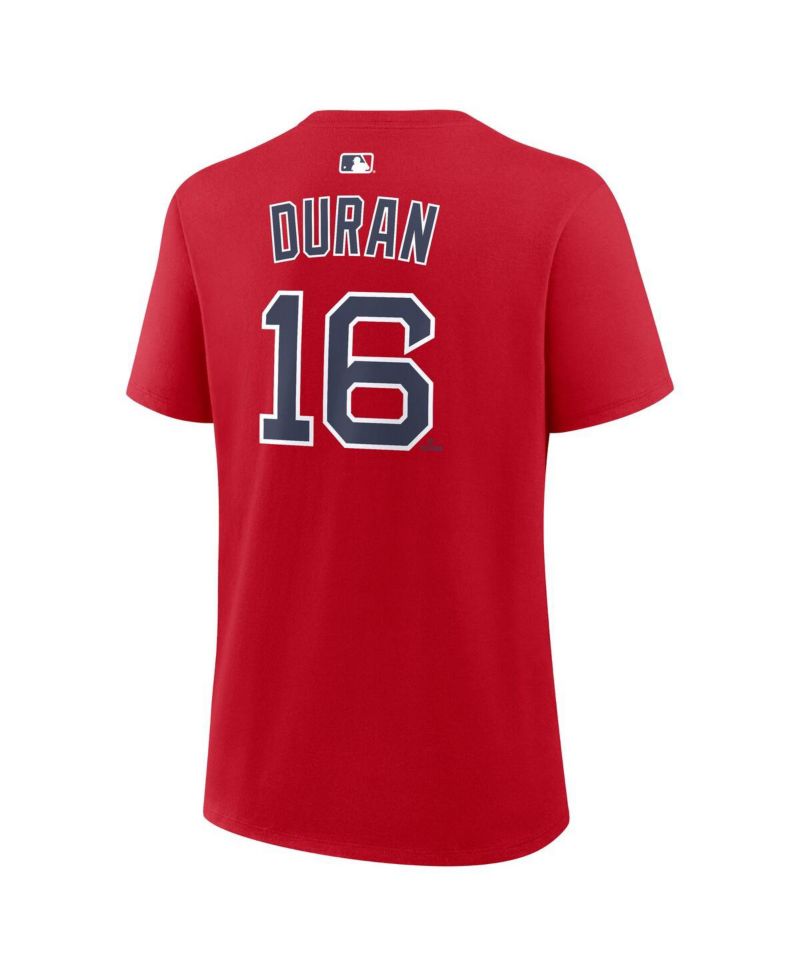 Women's Jarren Duran Red Boston Red Sox Name & Number T-Shirt