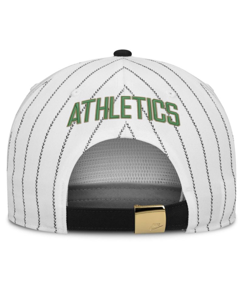 Men's White/Black Oakland Athletics Cooperstown Collection Pro Adjustable Hat