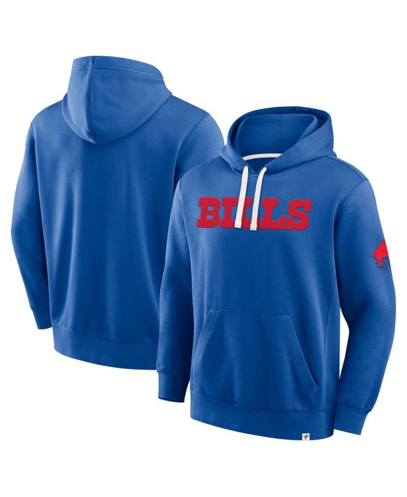 Men's Royal Buffalo Bills New Horizons Heritage Pullover Hoodie