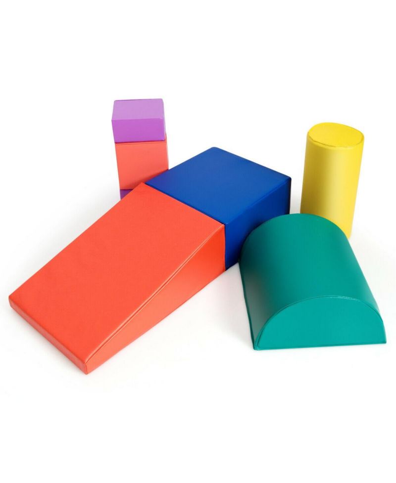 Foam Stackable Soft Climb Crawl Play Set, 6-Piece Set