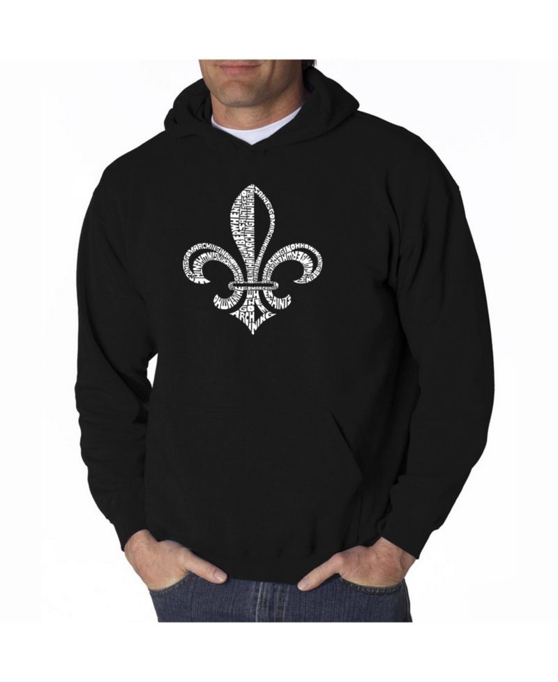 Men's Word Art Hoodie - When the Saints Go Marching in