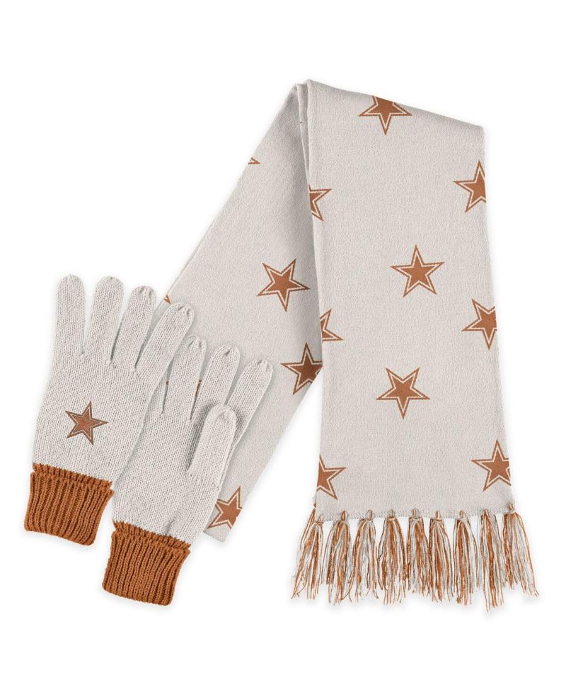 Women's 2-Piece Dallas Cowboys Tonal Scarf and Glove Set