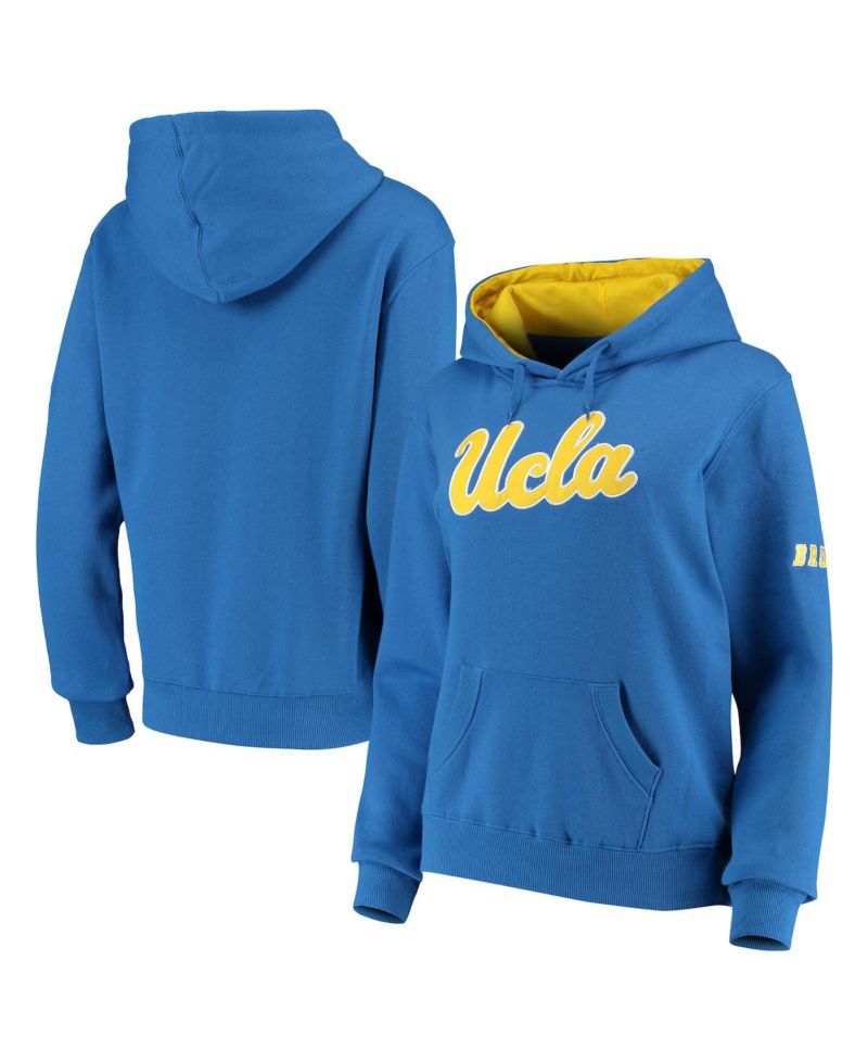 Women's Blue UCLA Bruins Big Logo Pullover Hoodie