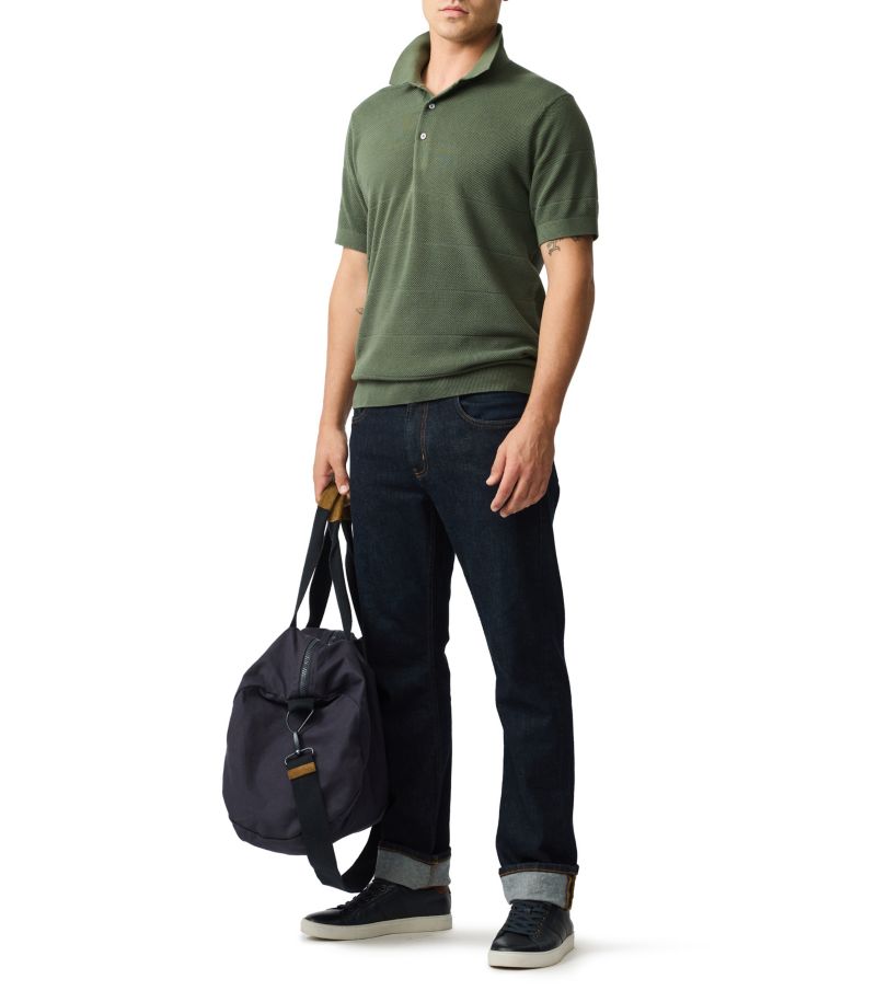 Men's Masons Flat Knit Polo Shirt
