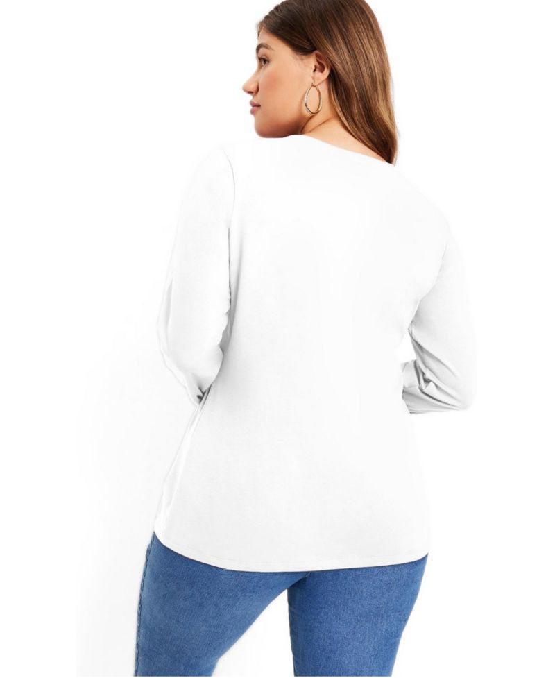 Women's June and Vie Long-Sleeve Crewneck One + Only Tee