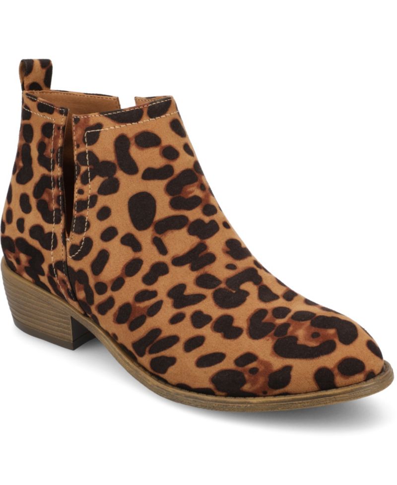 Women's Rimi Notched Ankle Stacked Heel Booties