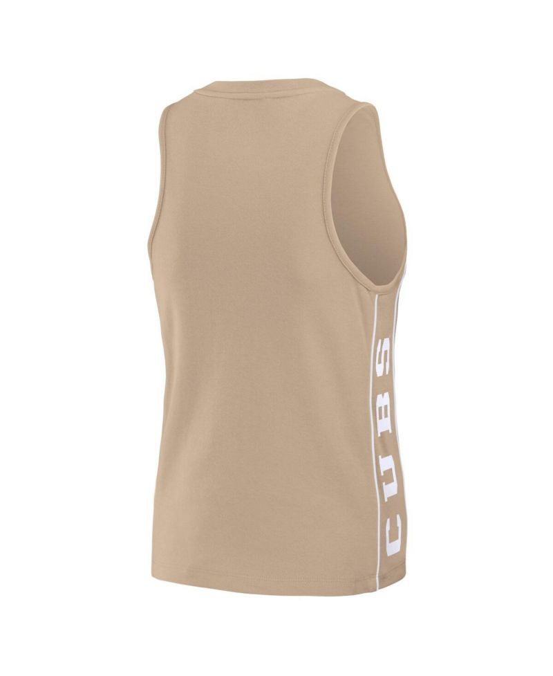 Women's Tan New York Yankees Tonal Tank Top