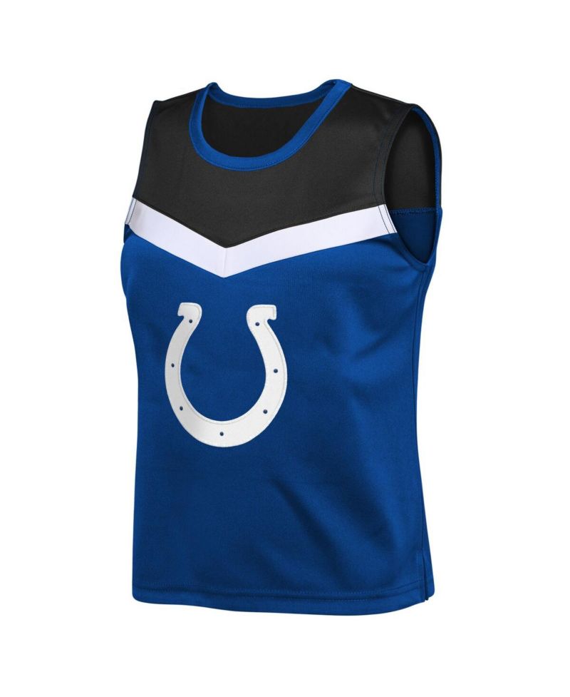 Big Girls 2-Piece Royal Indianapolis Colts Spirit Cheerleader Dress Set