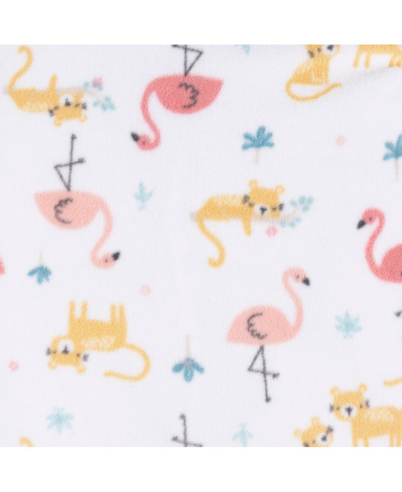 Baby Girls Footed Blanket Sleepers, 2-pack