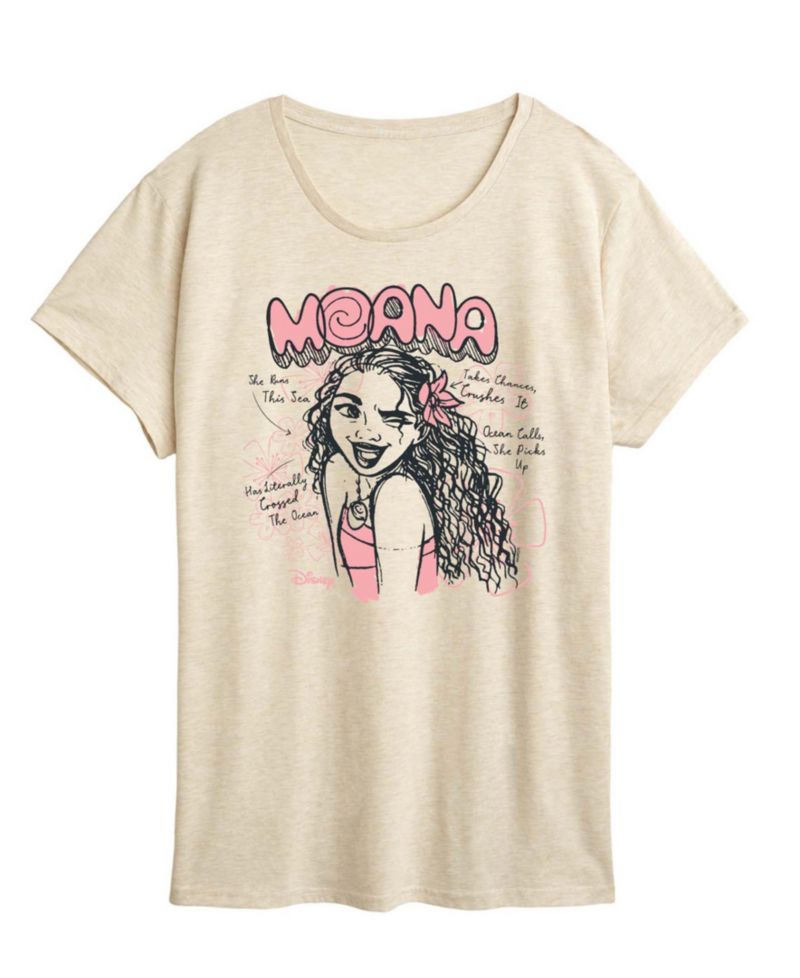 Plus Size Moana Sketch Graphic T-Shirt