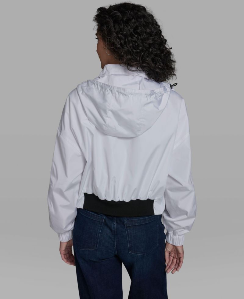 Women's Cropped Anorak Jacket with Hood