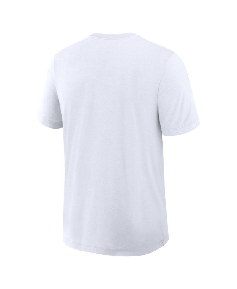 Men's White Los Angeles Dodgers Authentic Collection Early Work Tri-Blend Dri-FIT T-Shirt