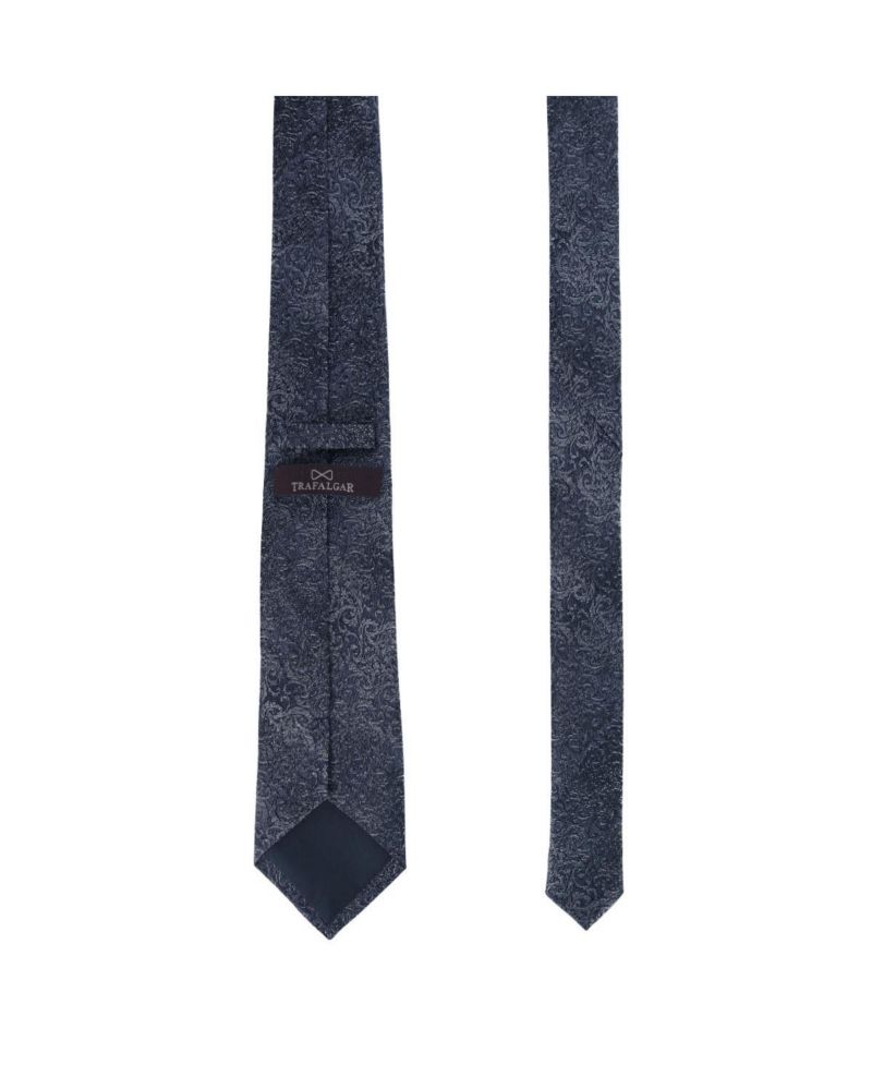 Men's Esteban Scrolling Vines Tone on Tone Patterned Silk Necktie