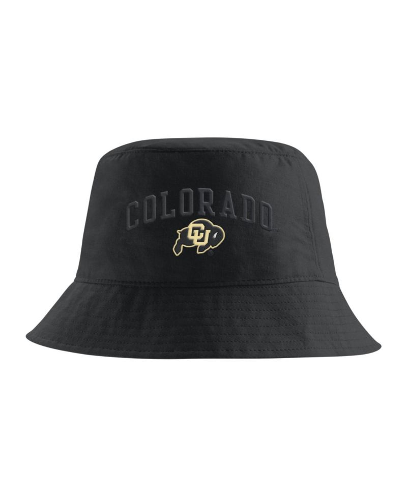 Men's Black Colorado Buffaloes Apex Striped Bucket Hat