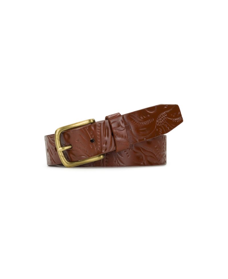 Pelosa Leather Tooled Belt