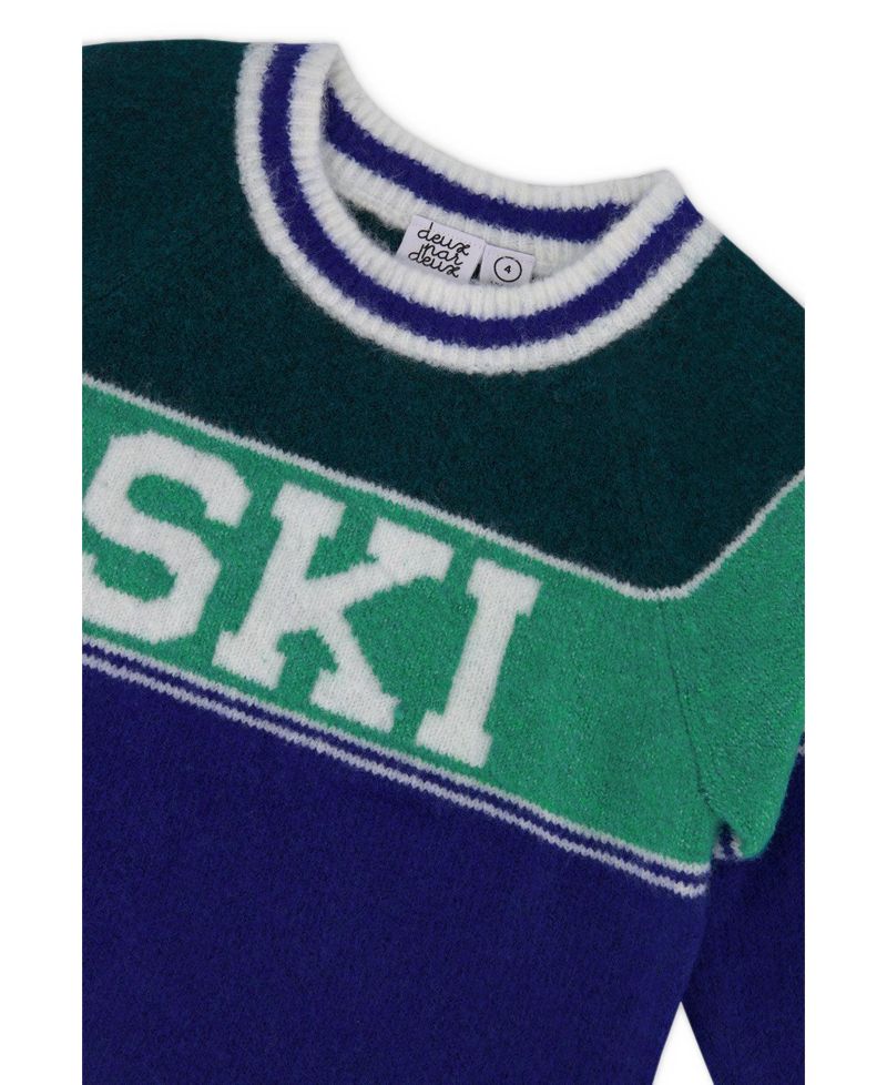 Little and Big Boy Sweater with Ski Jacquard (6-12)