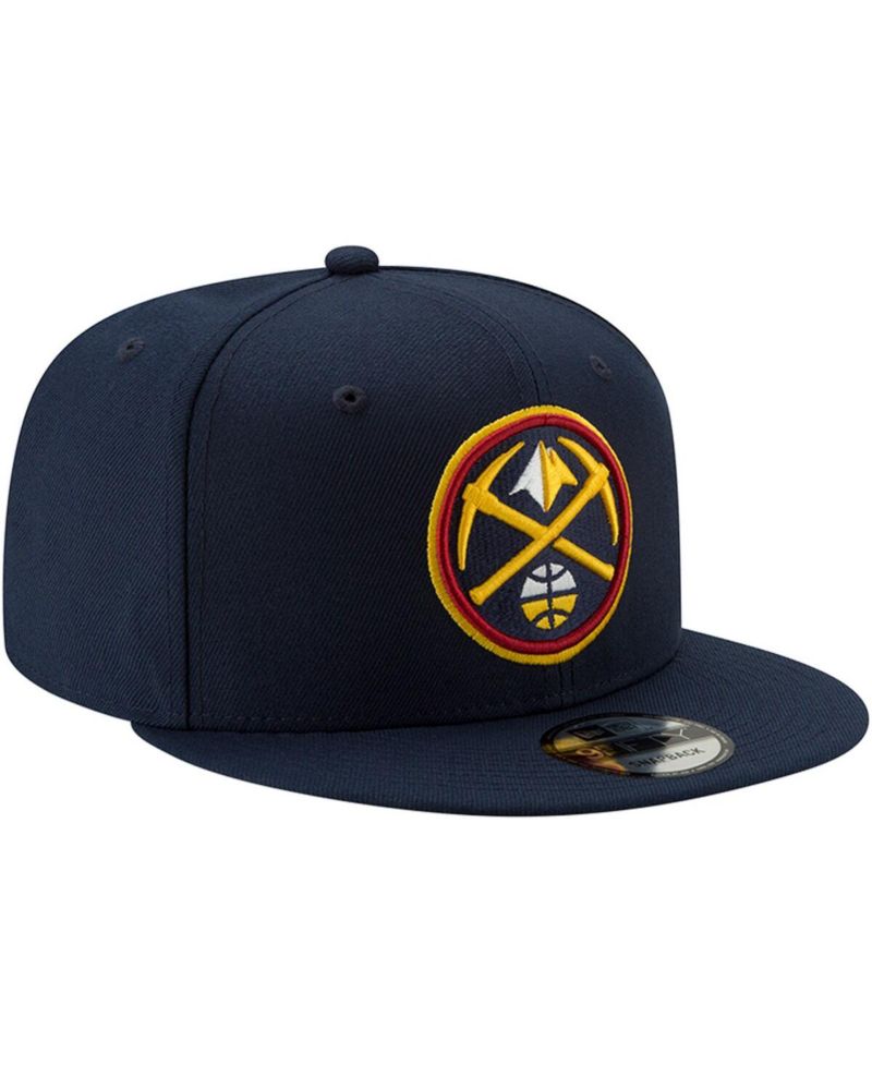 Men's Navy Denver Nuggets official Team Color 9Fifty Adjustable Snapback Hat