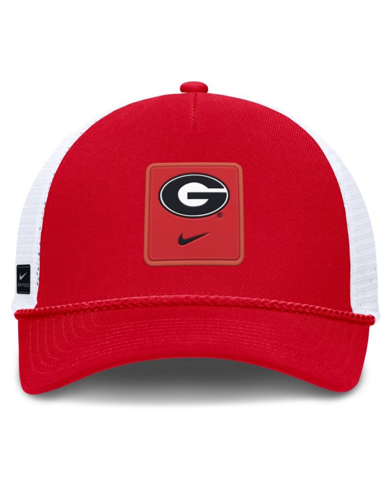 Men's and Women's Red Georgia Bulldogs 2026 On-Field Gameday Rope Trucker Adjustable Hat