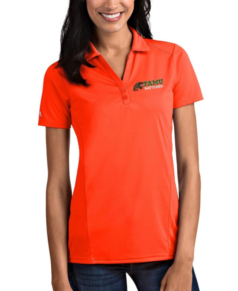 Women's Orange Florida A&M Rattlers Tribute Polo Shirt